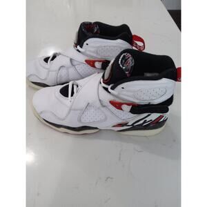 BOGO 1/2 Off🔥Nike Air Jordans 8 Retro Hi Alternate Wht/Blk Red size 6.5 Y/M 8W
